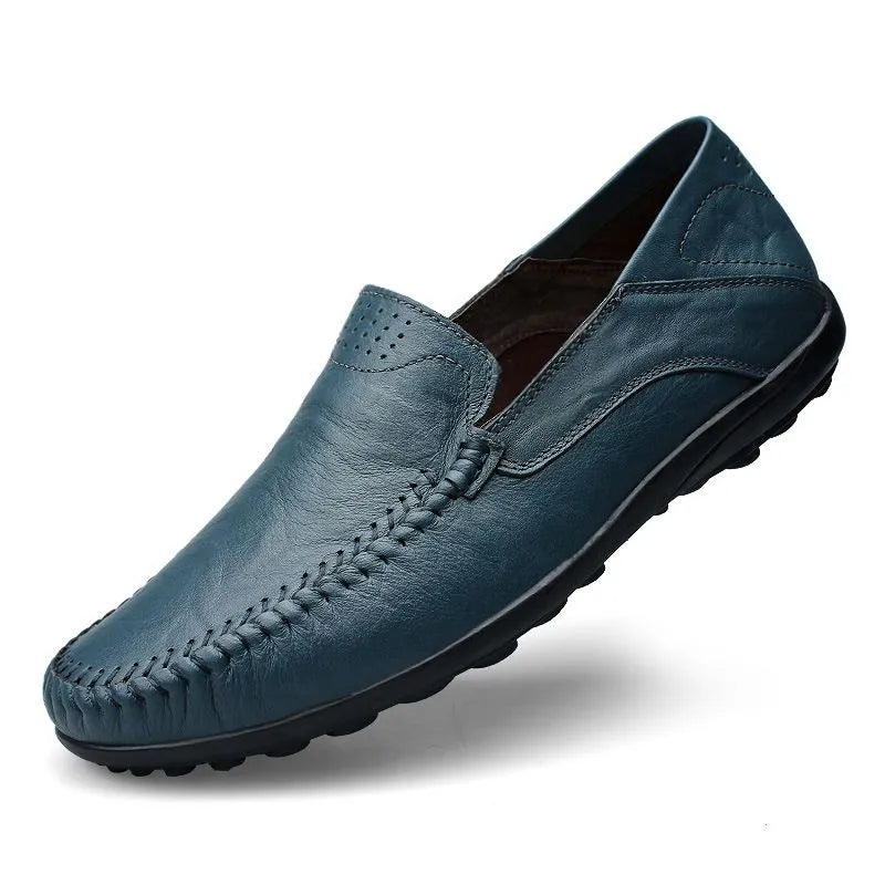 Women's Hand-Stitched Loafers | Leather-Style Everyday Flats