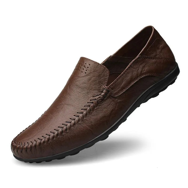Women's Hand-Stitched Loafers | Leather-Style Everyday Flats