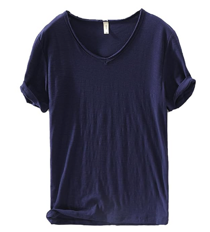 Men's V-Neck T-Shirt | Lightweight Casual Short-Sleeve