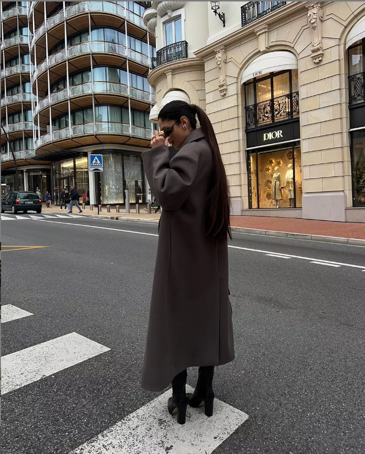 Women's Oversized Double-Breasted Coat | Effortless Everyday Layering