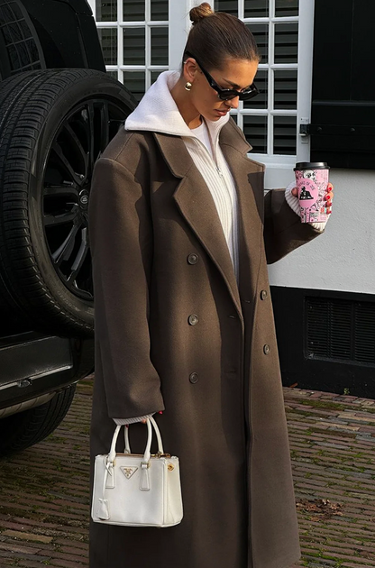 Women's Oversized Double-Breasted Coat | Effortless Everyday Layering