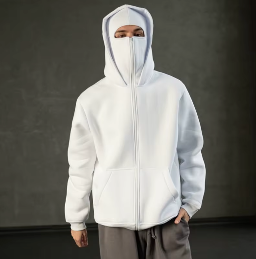 Unisex Mask Hoodie | Wind-Resistant Outdoor Streetwear