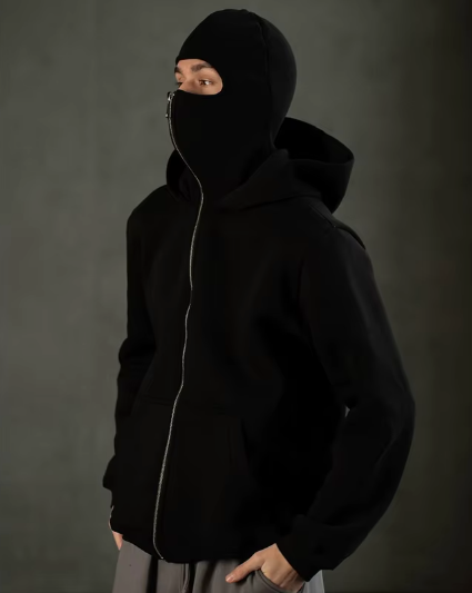 Unisex Mask Hoodie | Wind-Resistant Outdoor Streetwear