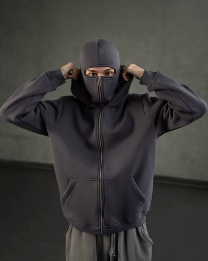 Unisex Mask Hoodie | Wind-Resistant Outdoor Streetwear