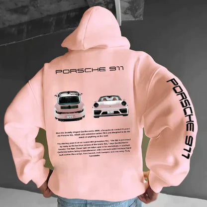 Men's Racing Print Hoodie | Graphic Pullover
