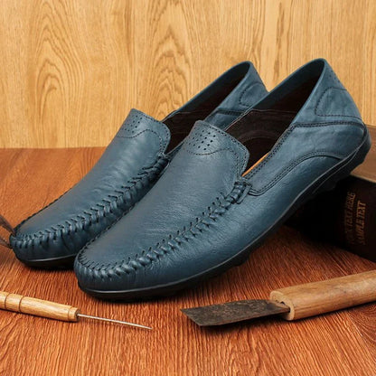 Women's Hand-Stitched Loafers | Leather-Style Everyday Flats