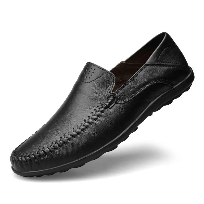 Women's Hand-Stitched Loafers | Leather-Style Everyday Flats