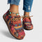 Women's Boho Print Comfort Sneakers | Cushioned Lace-Up Sole