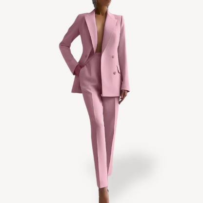 Women's Two-Piece Suit Set | Elegant Blazer & Trousers Outfit