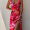 Women's V-Neck Floral Print Dress