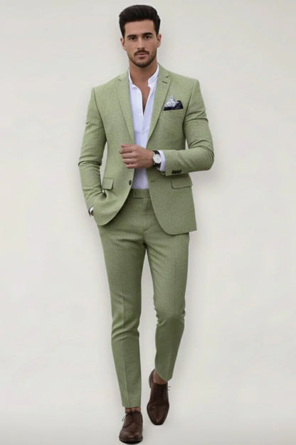 Men's Slim Fit Two-Piece Suit | Blazer & Trousers Wedding Ready