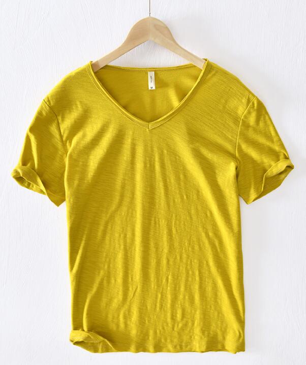 Men's V-Neck T-Shirt | Lightweight Casual Short-Sleeve