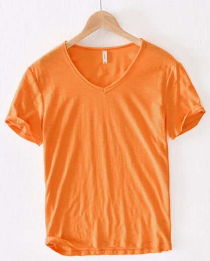 Men's V-Neck T-Shirt | Lightweight Casual Short-Sleeve
