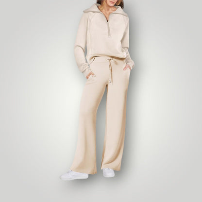 Women's Cozy Two-Piece Loungewear Set | Soft Sweatshirt & Pants