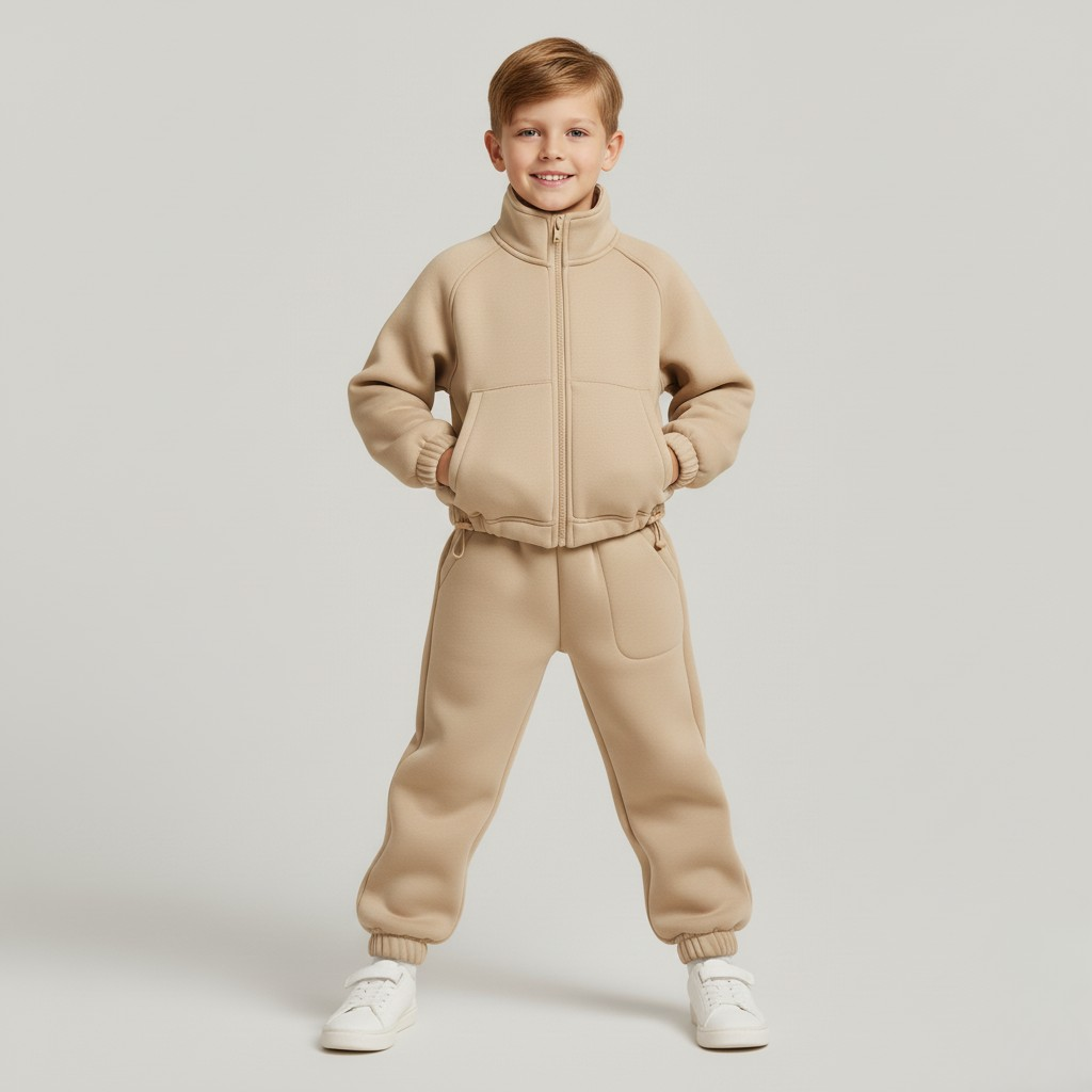 Warm Nest Plush Fleece Two-Piece Jogger Set