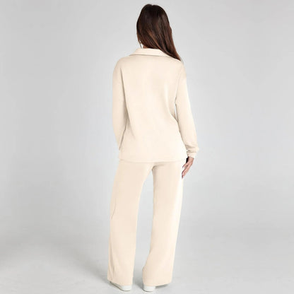 Women's Wide-Leg Loungewear Set | Relaxed Two-Piece Comfort