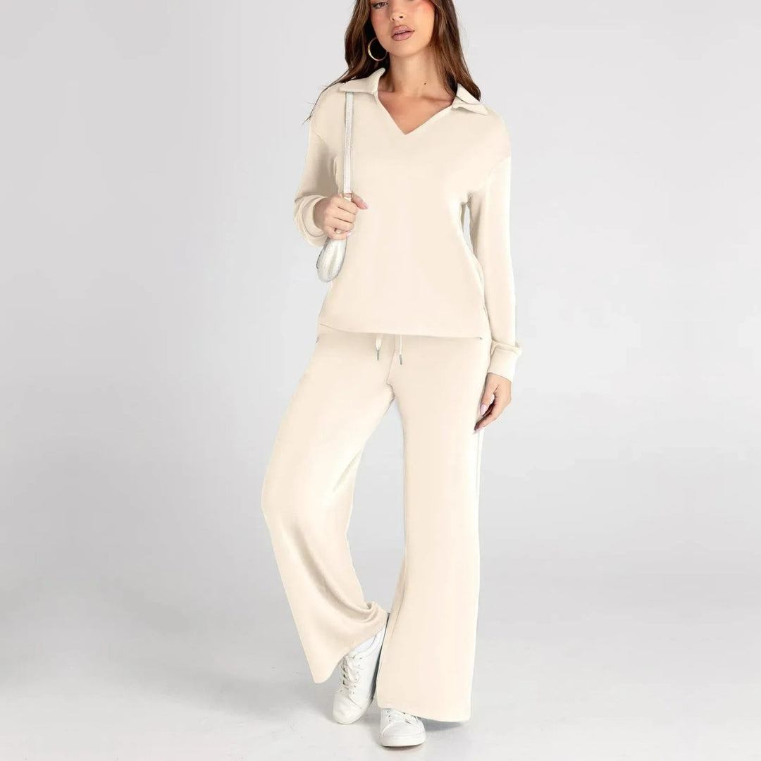 Women's Wide-Leg Loungewear Set | Relaxed Two-Piece Comfort