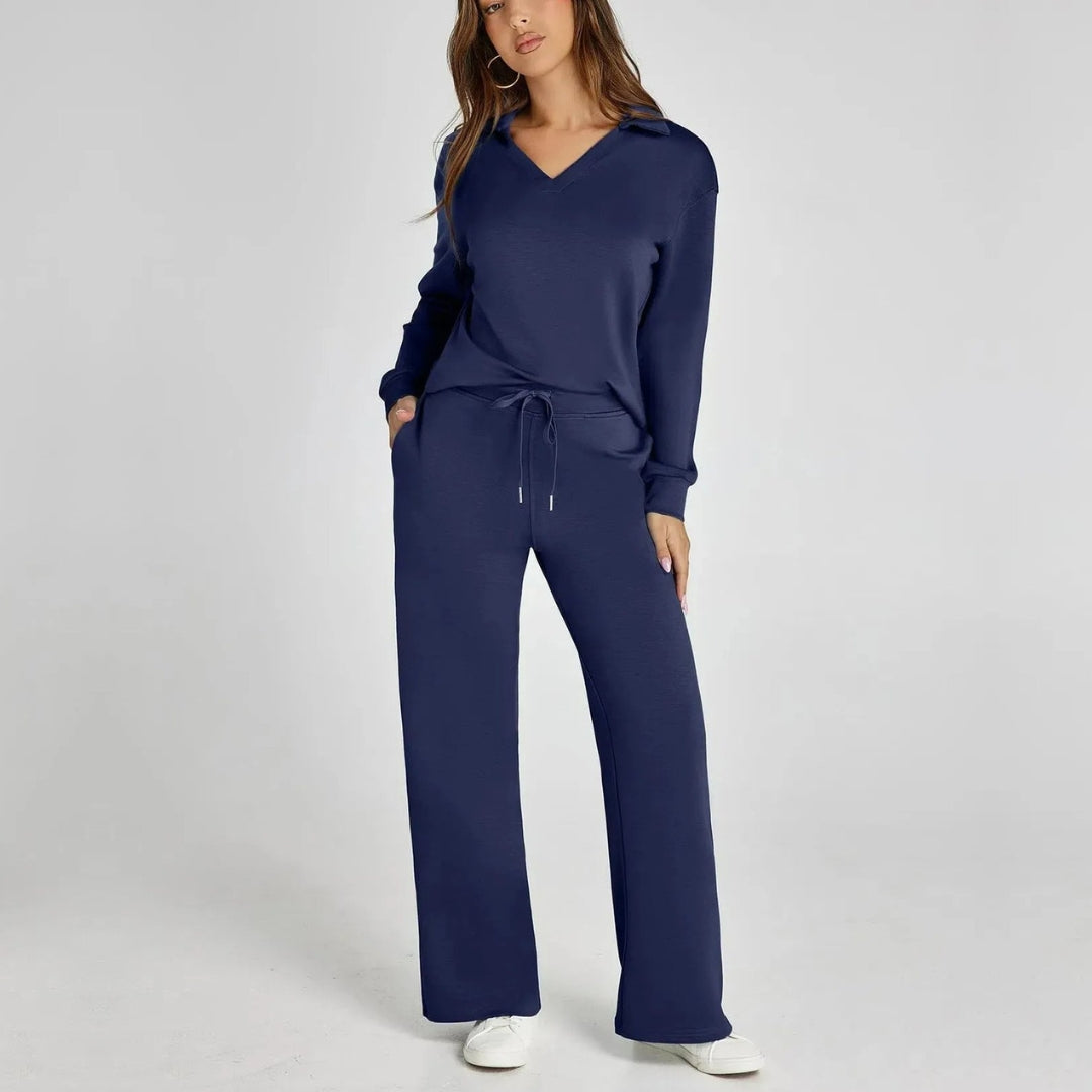 Women's Wide-Leg Loungewear Set | Relaxed Two-Piece Comfort