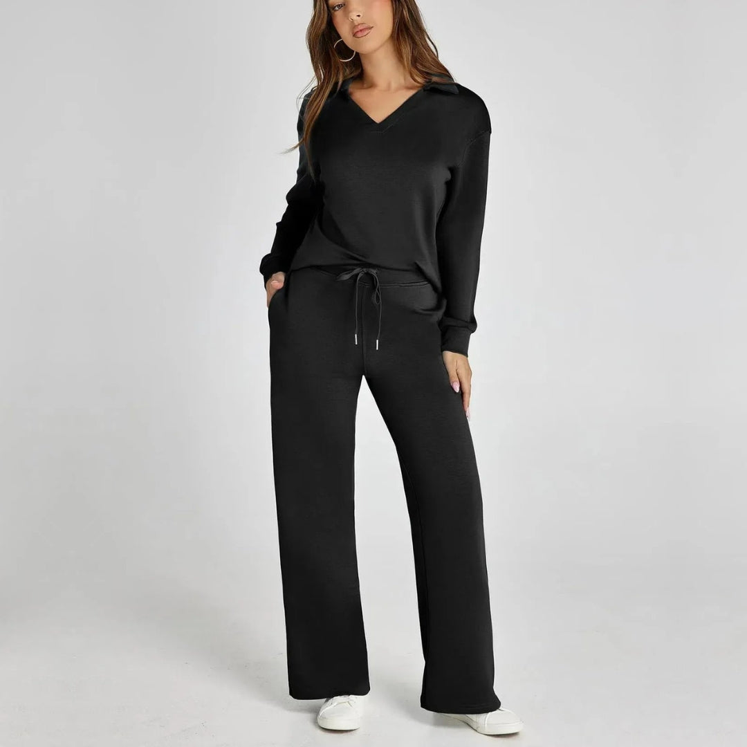 Women's Wide-Leg Loungewear Set | Relaxed Two-Piece Comfort