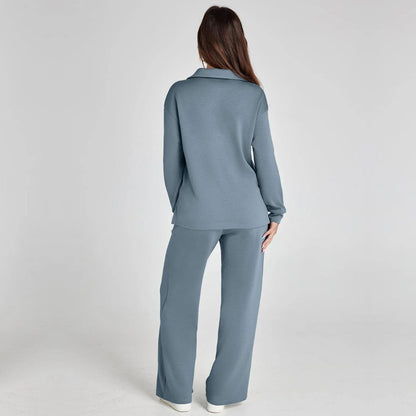 Women's Wide-Leg Loungewear Set | Relaxed Two-Piece Comfort