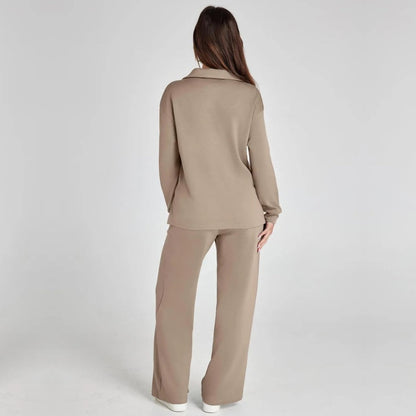 Women's Wide-Leg Loungewear Set | Relaxed Two-Piece Comfort