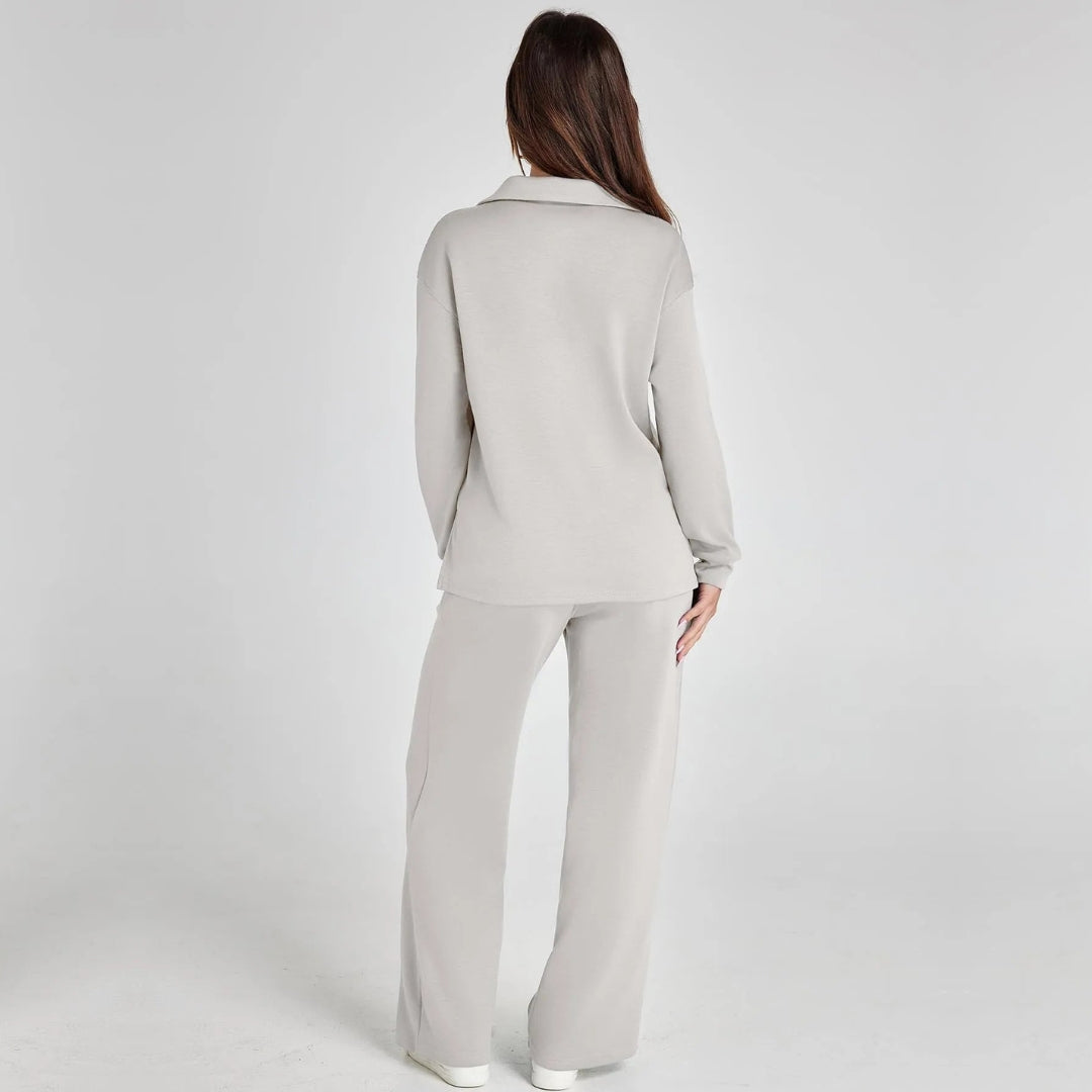 Women's Wide-Leg Loungewear Set | Relaxed Two-Piece Comfort
