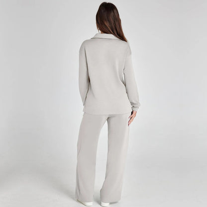 Women's Wide-Leg Loungewear Set | Relaxed Two-Piece Comfort