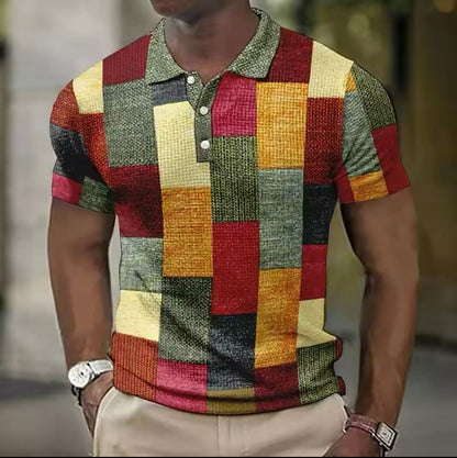 Men's Plaid Polo Shirt | Smart Autumn Casual Style
