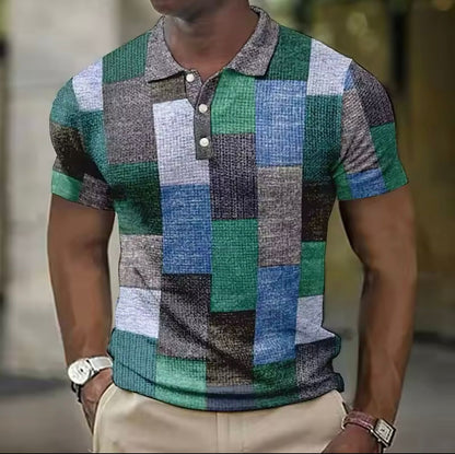 Men's Plaid Polo Shirt | Smart Autumn Casual Style