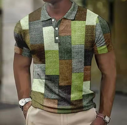 Men's Plaid Polo Shirt | Smart Autumn Casual Style