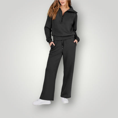 Women's Cozy Two-Piece Loungewear Set | Soft Sweatshirt & Pants