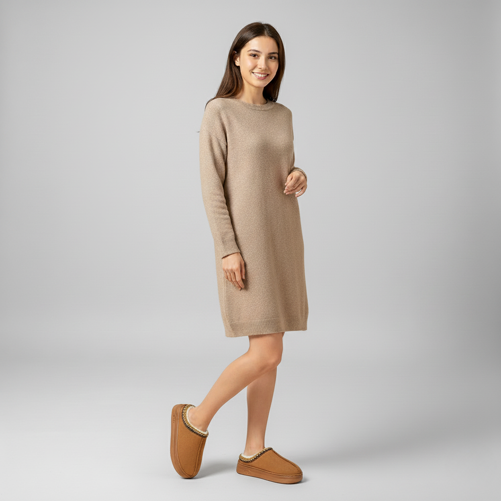 Women’s Fuzzy Fur Lined Winter Slippers