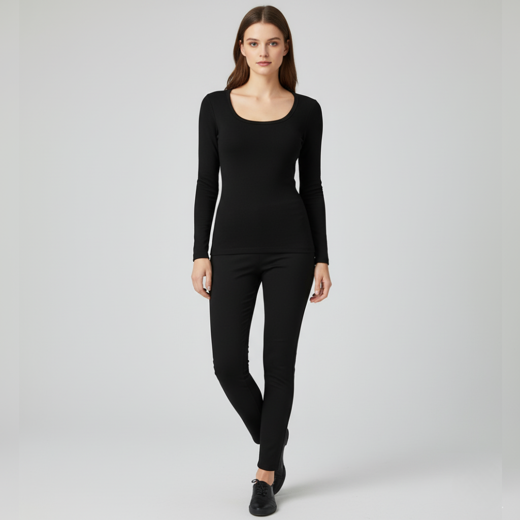 Women's Fleece-Lined Thermal Base Layer Top