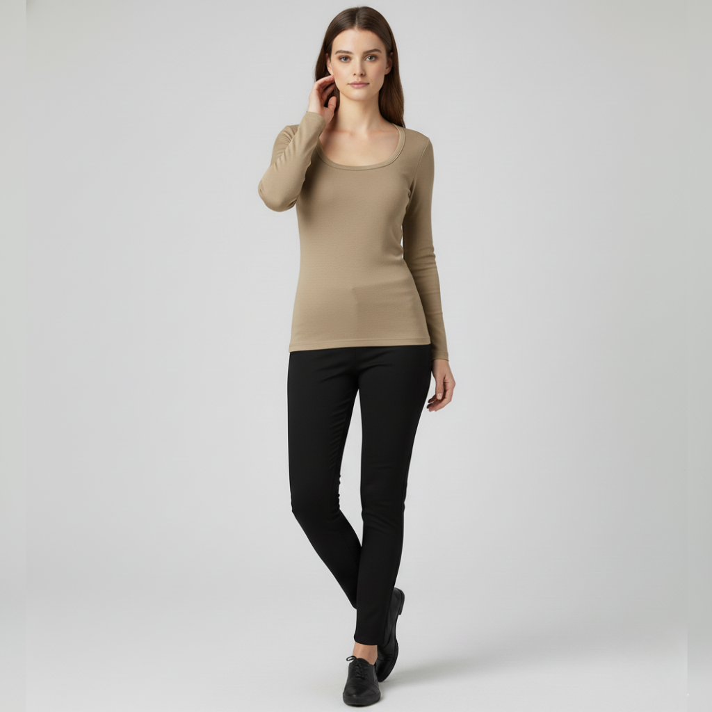 Women's Fleece-Lined Thermal Base Layer Top