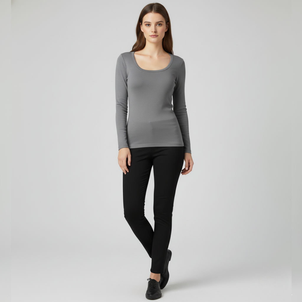 Women's Fleece-Lined Thermal Base Layer Top