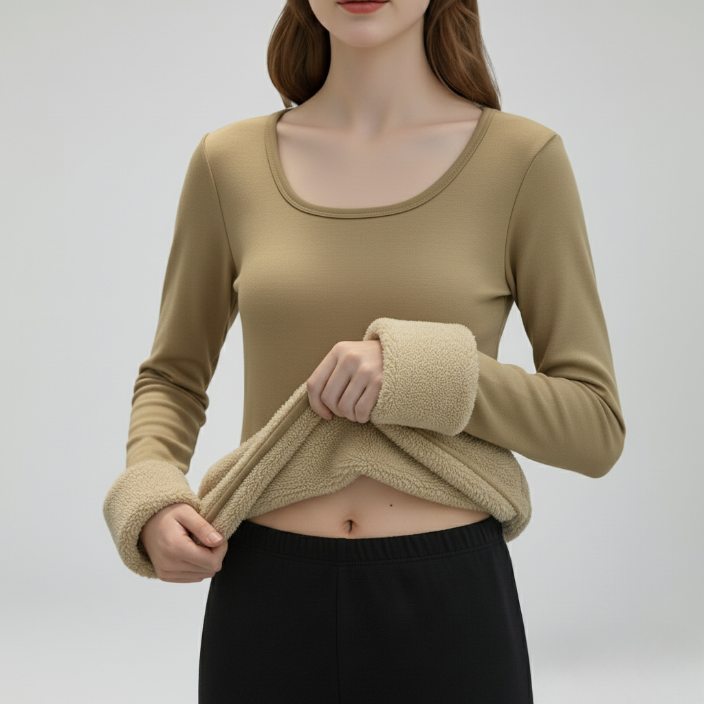 Women's Fleece-Lined Thermal Base Layer Top