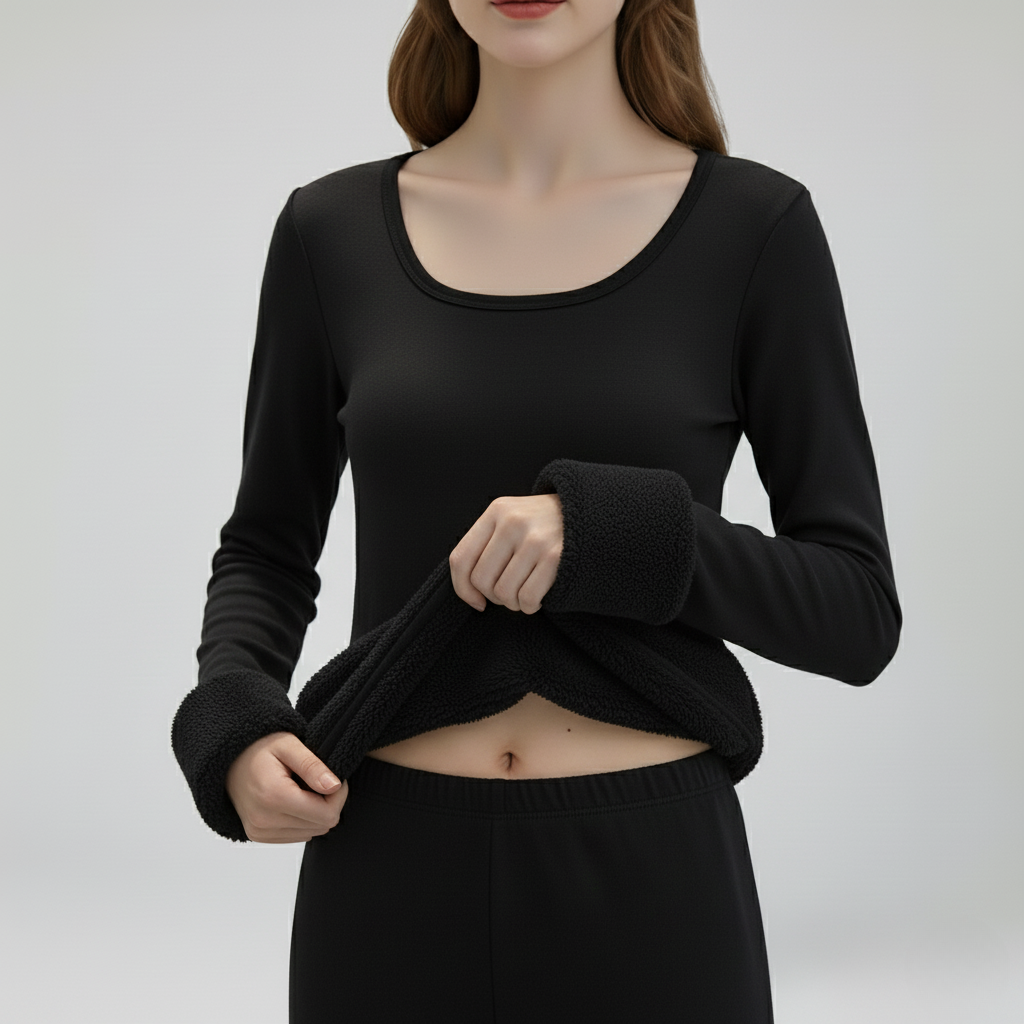 Women's Fleece-Lined Thermal Base Layer Top
