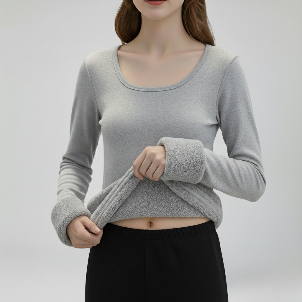Women's Fleece-Lined Thermal Base Layer Top