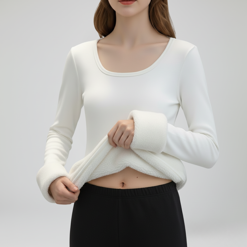 Women's Fleece-Lined Thermal Base Layer Top