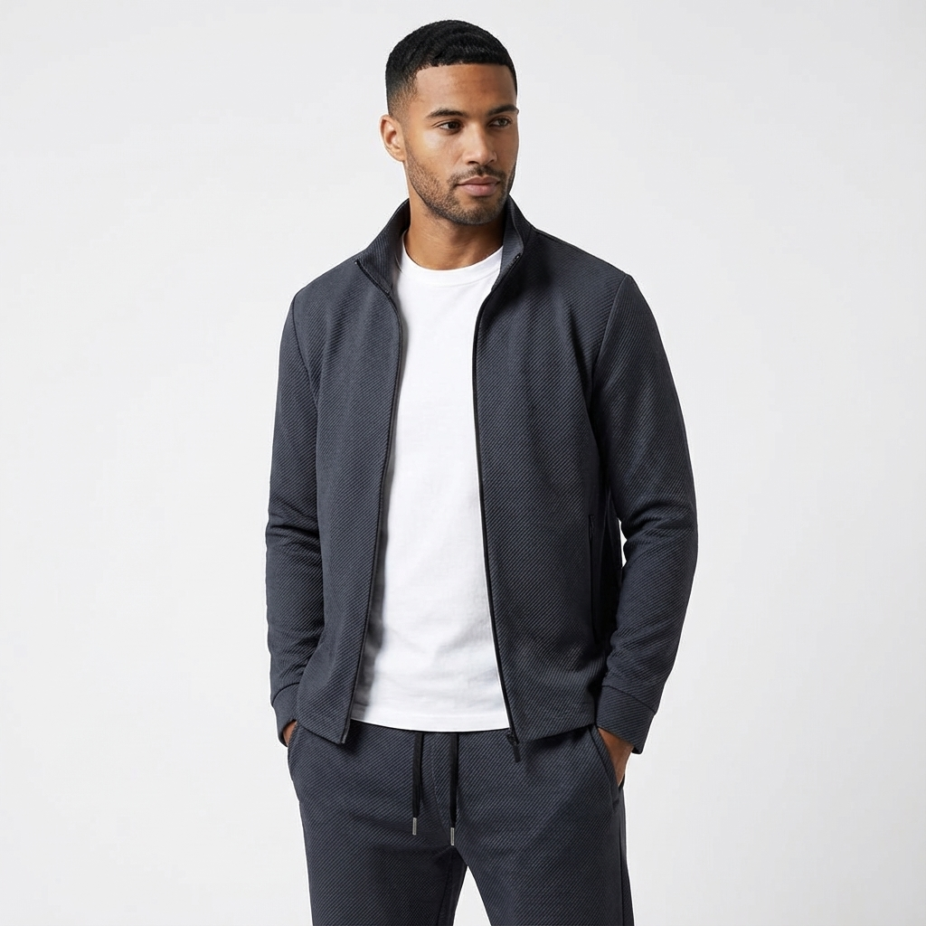 Men's Two-Piece Zip Tracksuit | Stretch Fit Training Set