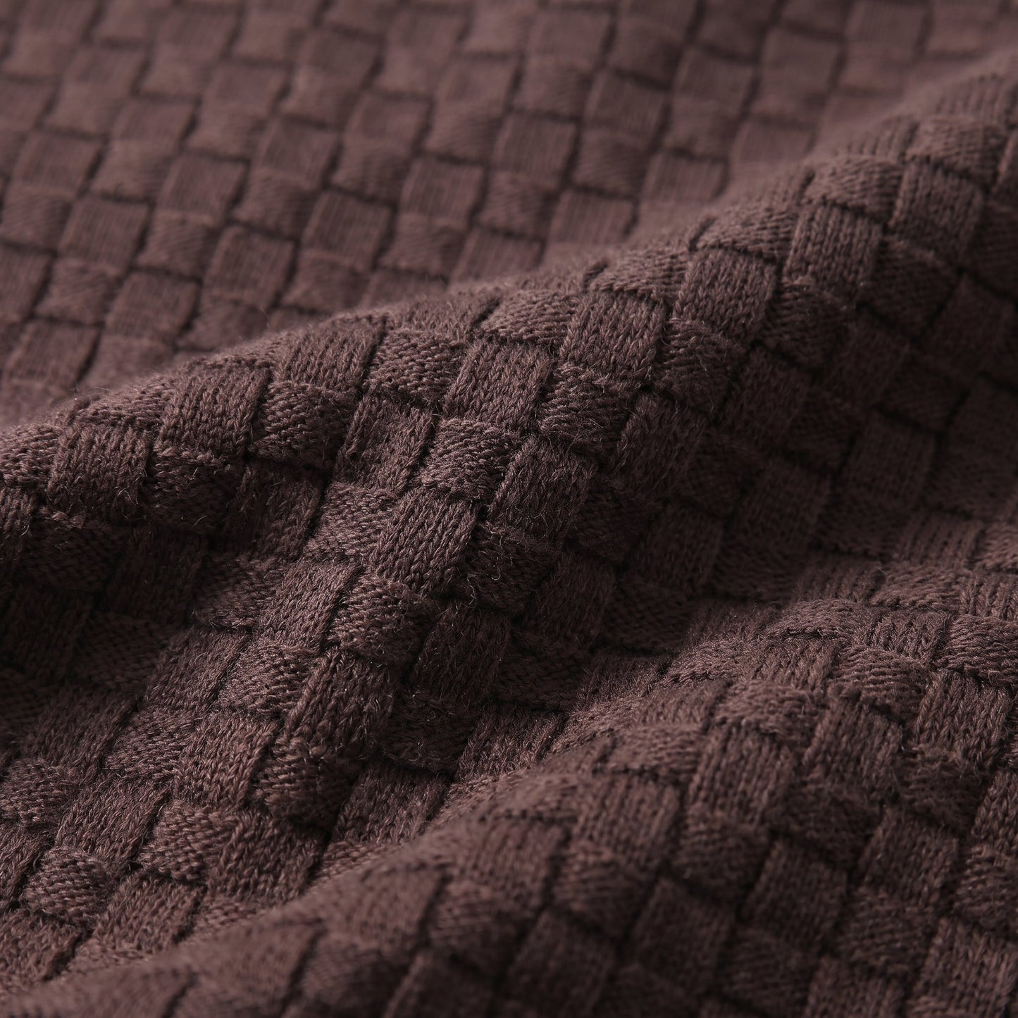 Men's Basket Weave Knit T-Shirt | Crew Neck Summer Style