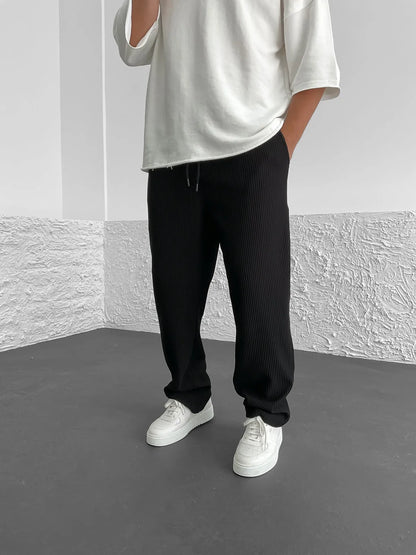 Women's Ribbed Trousers | Soft Stretch Everyday Fit