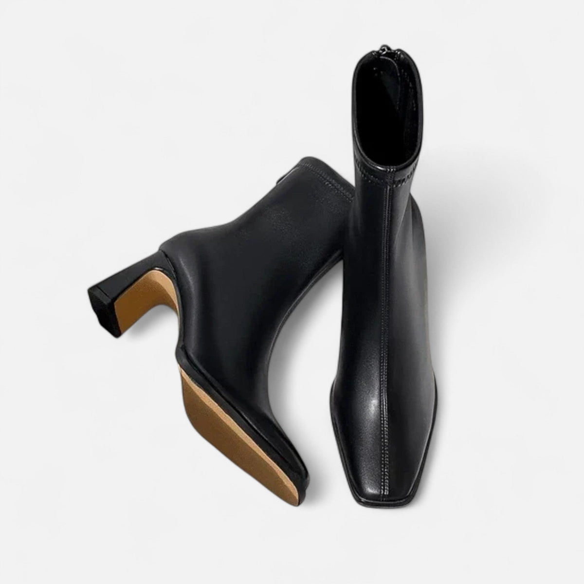 Women's Vintage Ankle Boots | Square Toe Block Heel Style