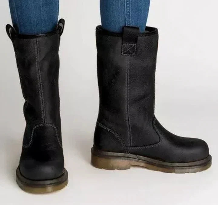 Women's Winter Boots | Faux Leather Warm Lined Style