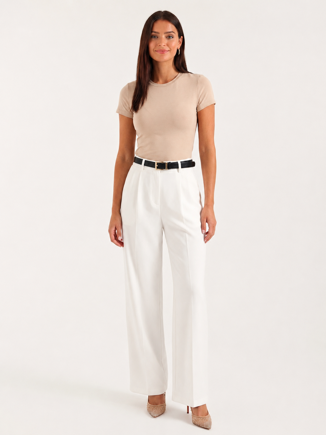 Women's High Waist Wide Leg Trousers