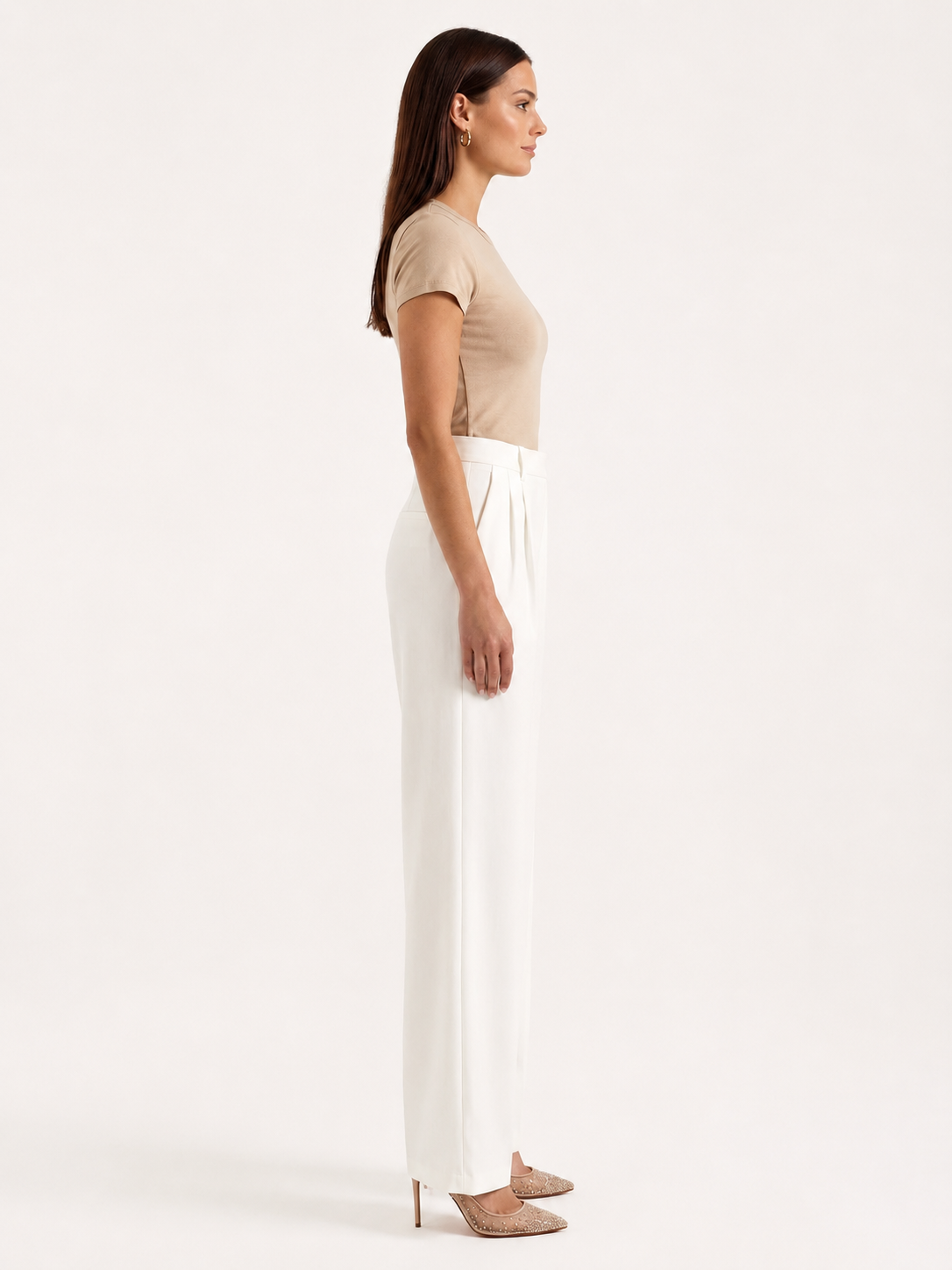 Women's High Waist Wide Leg Trousers