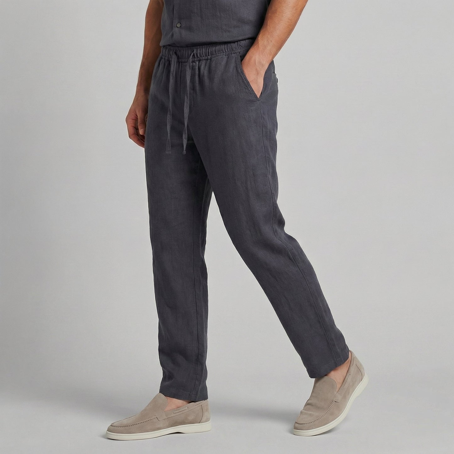 Men's Wide Leg Summer Trousers