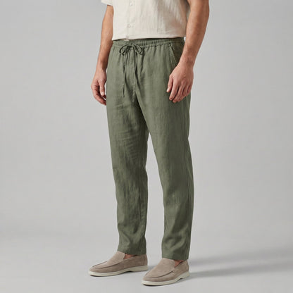Men's Wide Leg Summer Trousers