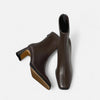 Women's Vintage Ankle Boots | Square Toe Block Heel Style