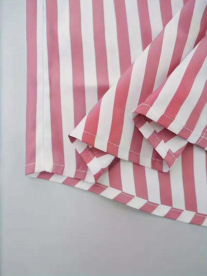 Men's Slim Fit Vertical Stripe Shirt | Smart Casual Button-Down